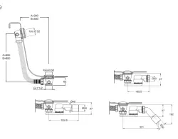 Water Evolution bath overflow with push to open matte white 1208958398