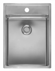 Reginox New York Tapwing 34x40 stainless steel sink with tap hole, inset, undermount and flush-mounted R37423