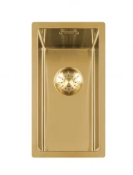 Lorreine Royal small gold sink 17x40 cm flush-mounted, undermount and inset 17SP-GOLD