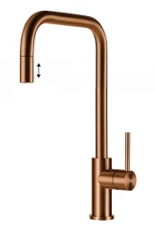 Lorreine Royal Spey Copper PVD copper stainless steel kitchen tap with pull-out spout SPEY-COPPER