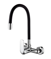 Aquatrimo Chopin wall-mounted faucet chrome with high flexible spout 21CP8462CM