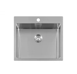 Lorreine SP series stainless steel sink 55x51 cm with tap hole bench 50SPTH 