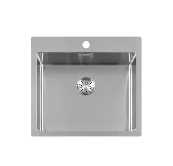 Lorreine SP series stainless steel sink 55x51 cm with tap hole bench 50SPTH 