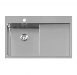 Lorreine SP series stainless steel sink 86x51 cm with tap hole bench 40SPDB-R