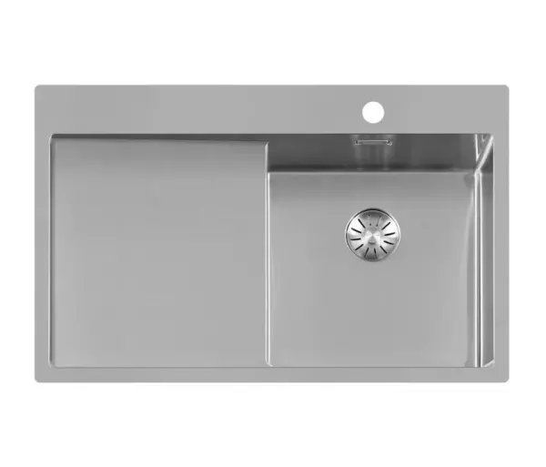 Lorreine SP series stainless steel sink 86x51 cm with tap hole bench 40SPDB-L