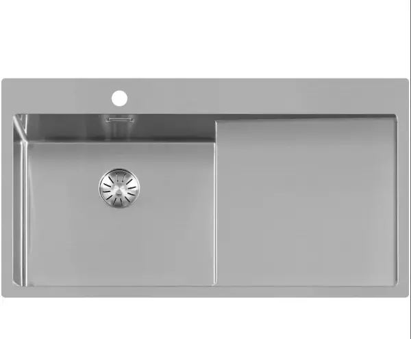 Lorreine SP series stainless steel sink 100x51 cm with tap hole bench 50SPDB-R