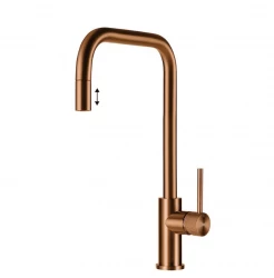 Lorreine Royal Spey Copper PVD copper stainless steel kitchen tap with pull-out spout SPEY-COPPER-XX