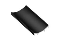 Aluminum profile masking cover  PRO, L=4,05 m, black colour 1208958914