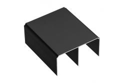 Aluminum profile top track, L=2,35m, black 1208959070
