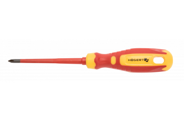 Hoegert Insulated screwdriver PZ2 100 mm 1000 V CrMo steel 1208960033