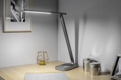 Decor Desktop lamp Bressi 8W 450lm AC220-240V 3-CCT Wireless Charging USB PF>0 5 RA>80 Grey 1208962480