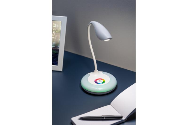 Decor Table lamp GALACTIC LED 5W 240lm 5V DC 4000K RGB base USB charging white body 1208962485