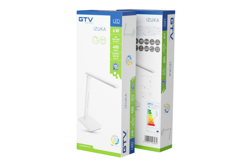 Decor IZUKA LED desk lamp 6W 400lm AC220-240V 50/60Hz CCT inductive charger white 1208962496