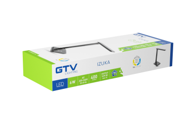 Decor IZUKA LED desk lamp 6W 400lm AC220-240V 50/60Hz CCT inductive charger black 1208962497
