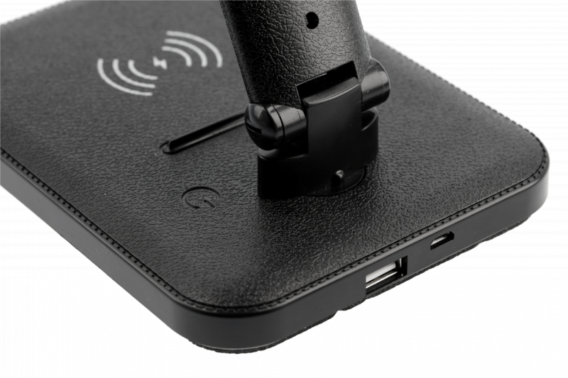 Decor IZUKA LED desk lamp 6W 400lm AC220-240V 50/60Hz CCT inductive charger black 1208962497