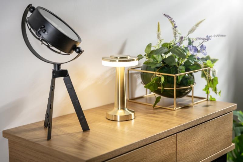 Decor Monum Desk Lamp 3W 200lm DC 5V 1A 3000 K 3 st. Dimming battery 1800 mAh gold 1208962505