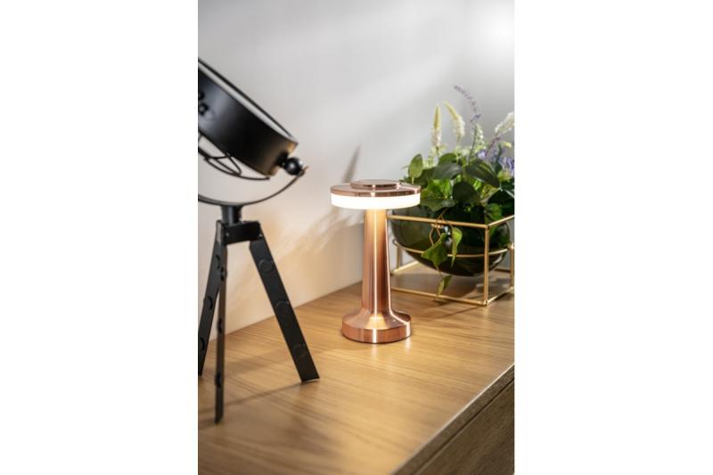 Decor Monum desk lamp 3W 200lm DC 5V 1A 3000 K 3 st. Dimming battery 1800 mAh copper 1208962506