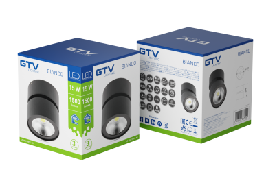 Decor Fixture LED BIANCO  15W 1500lm AC220-240V 50/60 Hz PF> 0.5 Ra≥80 IP20 IK06.36 ° 4000K round black 1208962668