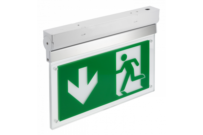Emergency lighting fixture CORSO-1 LED,3W,300lm,AC220-240V,50-60Hz,IP20,1h,6400K,double task, TEST button 1208962713