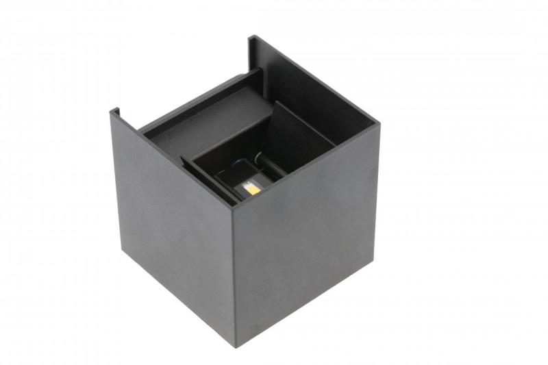 Decor MISSOURI-K LED lamp 7W 540lm AC220-240V 50/60 Hz PF>0.5 Ra≥80 IP54 IK08 4000K square black 1208962994