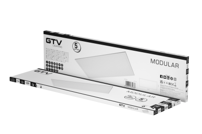 LED luminaire MODULAR, backplate, 120x30cm, 4000K, 40W, 4200lm, AC220-240V, PF>0,9, IP54, 5y, UGR<19 1208962998