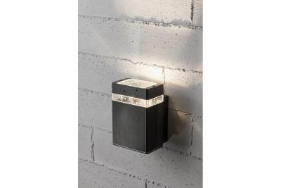 Decor Wall luminaire one direction NESSA GU10 MAX. 50W IP54 AC220-240V 50/60Hz black 1208963009