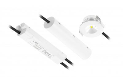 OMAHA-3 LED emergency lamp, 3W, 300lm, AC220-240V, 50-60Hz, IP20, 3h, 6400K, single-purpose, TEST BUTTON 1208963024