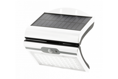 RAMOS Solar Facade Luminaire with Motion/Dusk Sensor, 50W, 300lm, 3,7V 1800mAh, IP44, 6000K, white 1208963114