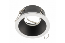 Decor Ceiling spot fixture ELVA IP54 round Ø85x45mm white / black 1208963720