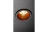 Ceiling spot fixture ELVA, IP54, round, Ø85x45mm, black / copper