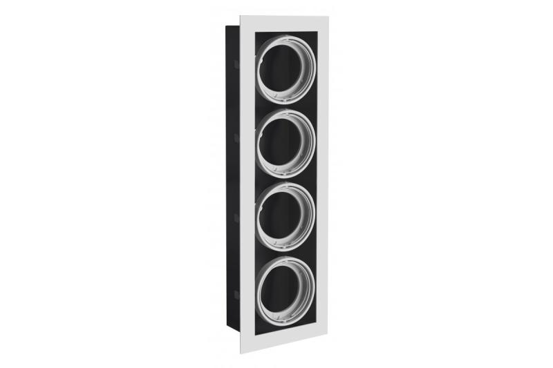 Decor PIREO ceiling liminaire flush-mounted QUAD RECTANGLE grey/grey 1208963778