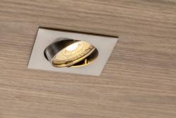 Decor PORTO-K ceiling spot luminaire IP20 square inox angle-adjustable TYPE DT10 1208963784