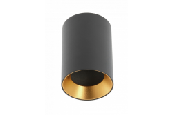 Decor Ceiling fixture AERO aluminium 70x100mm IP20 max. 20W round black 1208963807