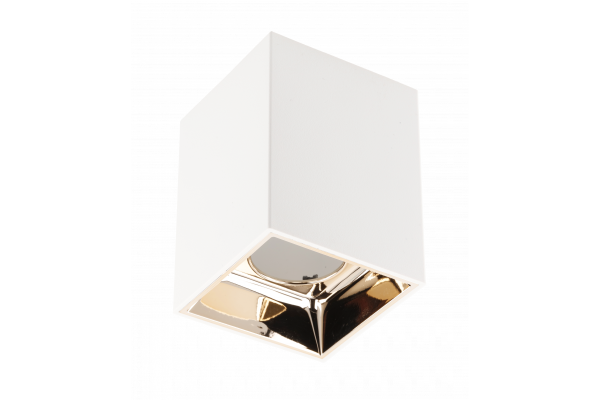 Decor Ceiling luminaire ARIES PC 77x100mm IP20 max 20W square white/gold 1208963815