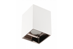 Decor Ceiling luminaire ARIES PC 77x100mm IP20 max 20W square white/black chrome 1208963816