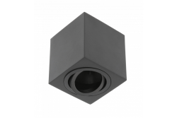 Decor Ceiling luminaire AVEIRO BIS aluminium 80x80x90mm IP20 max 20W square black 1208963836