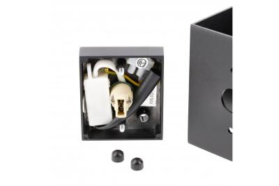 Decor Wall fixture  CAMPIONE aluminium G9 IP20 max. 40W IP20 square black 1208963849