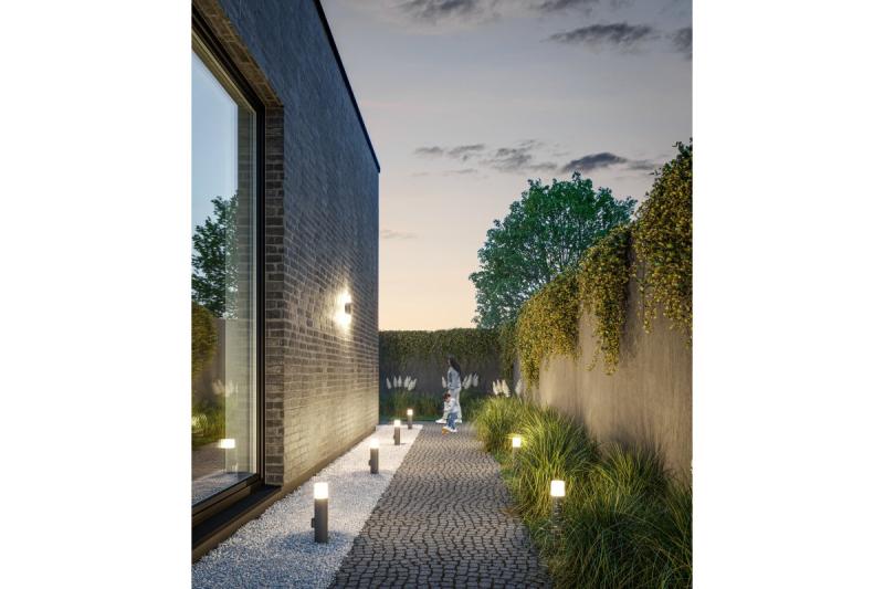 Decor Garden fixture CORTA-AU E27 MAX.25W IP44 AC220-240V 50-60Hz upper straight wall lamp anthracite 1208963857