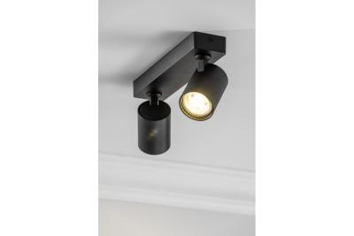 Decor Ceiling fixture  SANTO aluminium IP20 max. 20W*2 double round black 1208963997