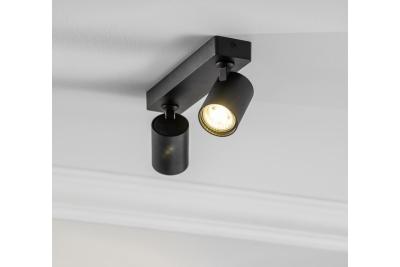 Decor Ceiling fixture  SANTO aluminium IP20 max. 20W*2 double round black 1208963997