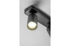 Ceiling luminaire SANTO BIS, aluminium, IP20, max. 20W*2, double, round, black