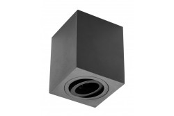 Decor Lamp surface mounted SENSA aluminium 90x90x115 IP20 max 50W square black housing 1208964006