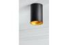 Ceiling fixture TENSA,alum.,96x140,IP20,GU10,round,black