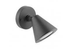 Decor Garden fixture LUSTINO-D  GU10 MAX.20W IP44 AC220-240V 50-60Hz bottom wall lamp graphite 1208964032