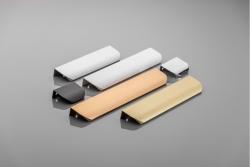 Poignée en aluminium HEXA C=32 mm doré brossé 1208965542