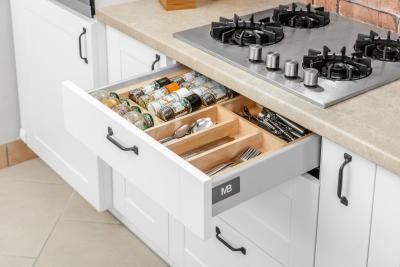Decor Cutle Cutlery Trays Adjustable Insert for 400-600mm Cabinets Color Beech 1208966289