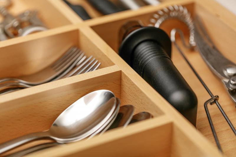 Decor Cutle Cutlery Trays Kitchen Adjustable Cutlery Organizer 1208966292