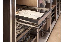 Drawer Elite with wire basket 600 mm with soft closing, gray anthracite 1208966294