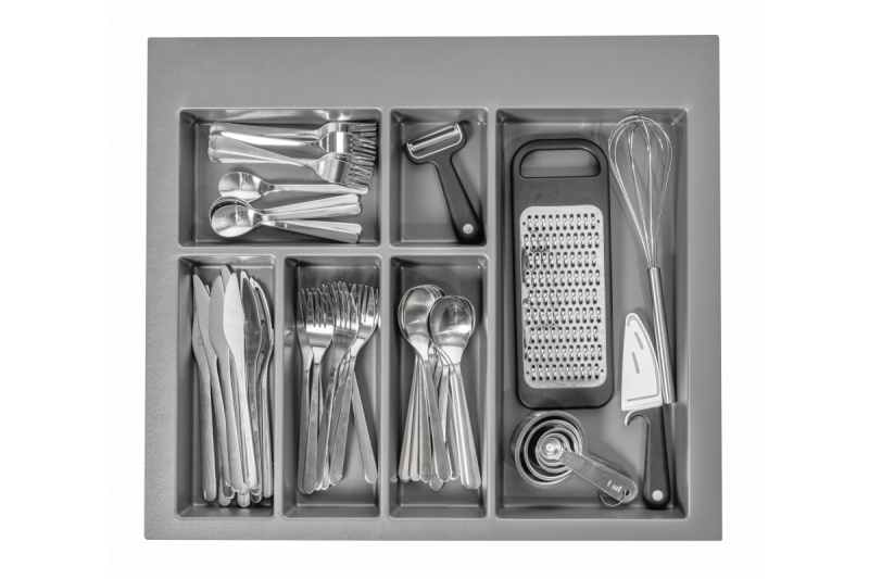 Decor Cutlery Tray Insert for Kitchen Drawer 600 Anthracite 1208966378