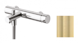 Waterevolution Flow bath mixer with hand shower set PVD brushed light gold T130WGE